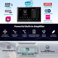 ATOTOZONE 10.1" QLED DAB+ Android Autórádió, 8+128GB, 4G LTE, Wireless CarPlay, GPS, Dual Kamera 7