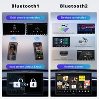 ATOTOZONE 10.1" QLED DAB+ Android Autórádió, 8+128GB, 4G LTE, Wireless CarPlay, GPS, Dual Kamera 3
