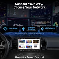ATOTOZONE 9 Inch Android Autórádió CarPlay Wireless, GPS Navigáció, Bluetooth, WiFi, USB, FM/AM 2