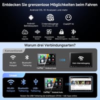 ATOTOZONE A5L 10" Android Autórádió CarPlay, 2DIN/1DIN, Vezeték Nélküli, WiFi, Bluetooth 3