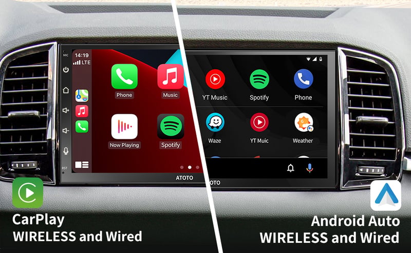 ATOTOZONE A6 9" Android Autórádió 8 magos 4G+64GB CarPlay GPS Bluetooth