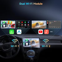ATOTOZONE AD5 CarPlay AI Box Vezeték nélküli Android autós adapter YouTube ChatGPT 3