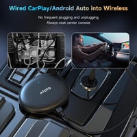 ATOTOZONE AD5 CarPlay AI Box Vezeték nélküli Android autós adapter YouTube ChatGPT 2
