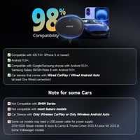 ATOTOZONE AD5 CarPlay AI Box Vezeték nélküli Android autós adapter YouTube ChatGPT 4