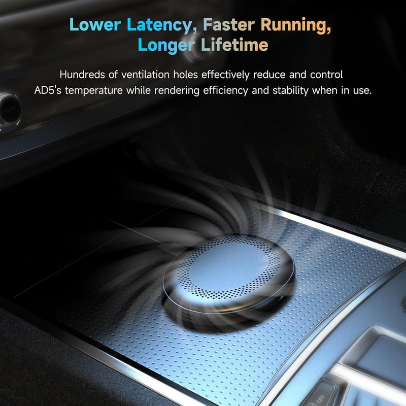 ATOTOZONE AD5 CarPlay AI Box Vezeték nélküli Android autós adapter YouTube ChatGPT