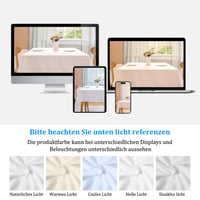 ATsense stolnjak bijeli s efektom lana od 100% opranog pamuka, pravokutni, 140x180 cm 6