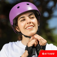 Skateboardová a kolobežková prilba ATTABO Genes – MTB prilba s pevnou ABS škrupinou, 11 vetracími otvormi a nastaviteľným systémom otočného kolieska 8
