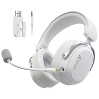 Bezdrôtový herný headset Attack Shark L30PRO, biely – 7.1 Surround, 50 mm bio menič, 2.4G/BT 5.3/káblové pripojenie, mikrofón s potlačením hluku, 84h výdrž batérie, PC/PS/Switch 1