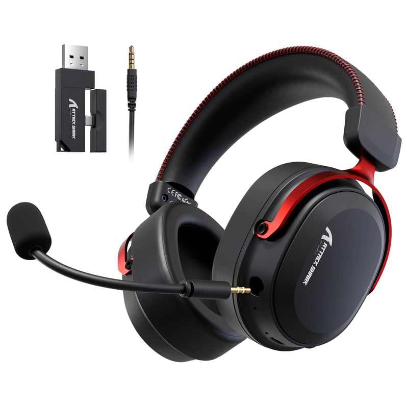 Bezdrôtové herné slúchadlá ATTACK SHARK L30PRO so 7.1 priestorovým zvukom a 50 mm meničmi