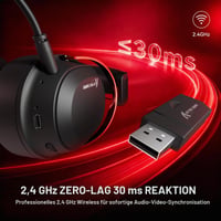 Bezdrôtové herné slúchadlá ATTACK SHARK L30PRO so 7.1 priestorovým zvukom a 50 mm meničmi 9