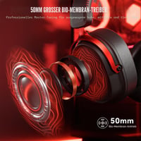 Bezdrôtové herné slúchadlá ATTACK SHARK L30PRO so 7.1 priestorovým zvukom a 50 mm meničmi 4