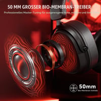 Bezdrôtové herné slúchadlá Attack Shark L30PRO – 7.1 Surround, 50mm bio-menič, 2.4G/BT 5.3/káblové pripojenie, odnímateľný mikrofón, 84h výdrž batérie, PC/PS/Switch, čierne 4