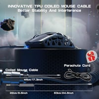 ATTACK SHARK R3PRO 46g Szuperkönyű Magnézium Gamer Egér, 8000Hz Vezeték Nélküli, 26000 DPI, PAW3395 Szenzor, 3 Csatlakozási Mód, Spirálkábel 8