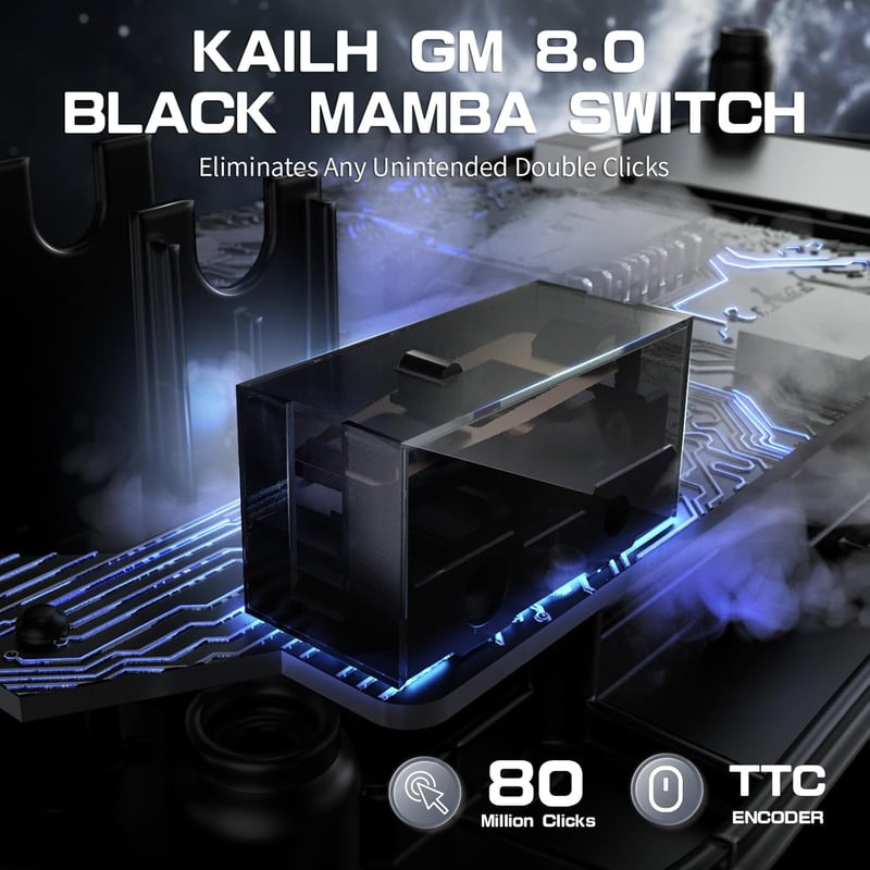 ATTACK SHARK R3PRO 46g Ultrakönnyű Gaming Egér 8000Hz Vezeték Nélküli, 26000 DPI