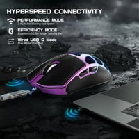 ATTACK SHARK R3PRO 46g Ultrakönnyű Gaming Egér 8000Hz Vezeték Nélküli, 26000 DPI 7