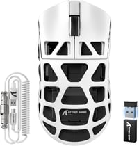 ATTACK SHARK R3PRO Szuperkönnyű Gamer Egér, 46g Magnézium Ötvözet, 8000Hz Vezeték Nélküli, 26000 DPI, Fehér, PC/Mac 1
