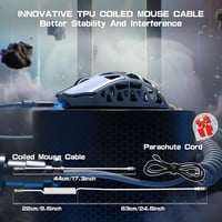 ATTACK SHARK R3PRO Szuperkönnyű Gamer Egér, 46g Magnézium Ötvözet, 8000Hz Vezeték Nélküli, 26000 DPI, Fehér, PC/Mac 8
