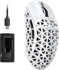 ATTACK SHARK R5 Ultra Szénszálas Vezeték Nélküli Gamer Egér, 39g Ultrakönnyű, 8000Hz Mintavétel, 42000DPI, Hármas Csatlakozás, Win/Mac - Feh 1