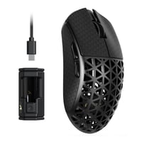 Herná myš ATTACK SHARK R5 Ultra, uhlíkové vlákna, ultraľahká 39 g, PAW3950MAX, 8 kHz, 42000 DPI, 2.4G/BT/USB-C, čierna 1