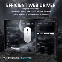 ATTACK SHARK R6 LIGHTSPEED Vezeték Nélküli Gamer Egér, 39G Ultrakönnyű, 8K Hz HyperSpeed, PAW3950 Szenzor, 42K DPI, E-Sport Játékokhoz, Prog 8