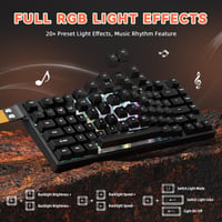 Herná klávesnica ATTACK SHARK R82 HE 8000Hz s funkciou Rapid Trigger, presnosť RT 0,005 mm, magnetické spínače, RGB, 75 %, Snap Tap, PC/Mac, čierna 6