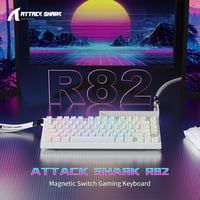 ATTACK SHARK R82 Vezetékes 75% Gaming Billentyűzet Mágneses Kapcsolóval, 8K Hz, RGB Háttérvilágítás 2