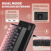 ATTACK SHARK X FREEWOLF M87 80% Wireless Gamer Billentyűzet RGB, TKL, Membrános, 4000mAh, Fekete 2