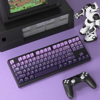 ATTACK SHARK X FREEWOLF M87 80% Wireless Gamer Billentyűzet RGB, TKL Mechanikus Érzet, 4000mAh Akkumulátor, Szilent, Szőlő Lila - Grape Purple 8