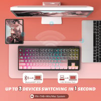 ATTACK SHARK X FREEWOLF M87 80% Wireless Gamer Billentyűzet RGB, TKL, Membrános, 4000mAh, Fekete 3