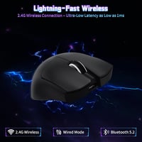 ATTACK SHARK X11 SE vezeték nélküli gamer egér, PixArt PAW3311 játékérzékelő, BT/2.4G vezeték nélküli/vezetékes, 22000 DP 4
