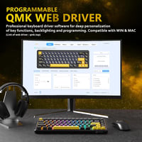 ATTACK SHARK X65 HE Mágneses Kapcsolós Gamer Billentyűzet, 65% Kompakt, 8000 Hz Mintavételezés, 0.01 mm RT Precizitás, PBT Billentyűk, RGB H 9
