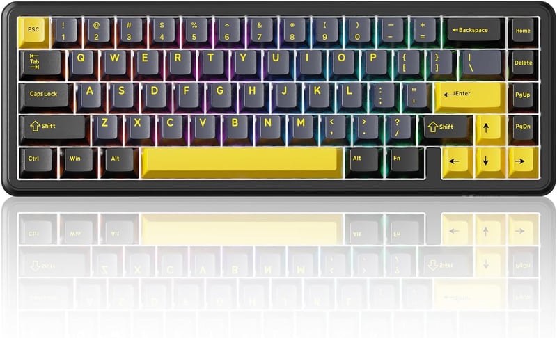 ATTACK SHARK X65 HE Mágneses Kapcsolós Gamer Billentyűzet, 65% Kompakt, 8000 Hz Mintavételezés, 0.01 mm RT Precizitás, PBT Billentyűk, RGB H