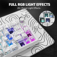 ATTACK SHARK X65PRO HE Wireless Gaming Billentyűzet, Rapid Trigger, 8000Hz, RGB - fehér 7