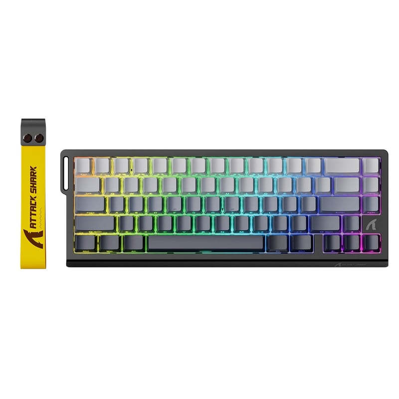 ATTACK SHARK X68 HE 8000Hz Brza Mehanička Tipkovnica za Igranje, Preciznost 0.01mm, RGB Pozadinsko Osvjetljenje, Magnetski Prekidači, 60% Kompaktna, PC/M