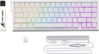 ATTACK SHARK X68PRO HE Vezeték Nélküli Gamer Billentyűzet, 0.01mm Gyors Ravasz, Mágneses Kapcsoló, 8000Hz, RGB, Win/Mac - Fehér 1