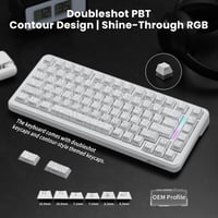 ATTACK SHARK X82PRO HE 75% Vezeték Nélküli Gaming Billentyűzet, Hall-Effekt Mágneses Kapcsolók, 0,01mm Állítható Érzékenység, 8kHz Válaszidő 9