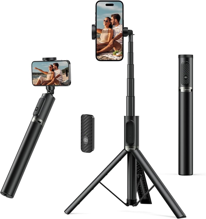 ATUMTEK 55 hüvelykes Selfie Stick Tripod Bluetooth távirányítóval