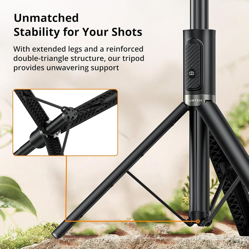 ATUMTEK 55 hüvelykes Selfie Stick Tripod Bluetooth távirányítóval
