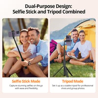 ATUMTEK 55 hüvelykes Selfie Stick Tripod Bluetooth távirányítóval 5