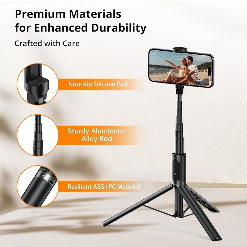 ATUMTEK 55 hüvelykes Selfie Stick Tripod Bluetooth távirányítóval