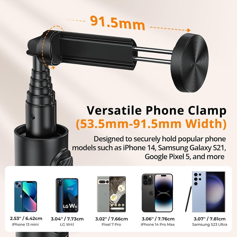 ATUMTEK 55 hüvelykes Selfie Stick Tripod Bluetooth távirányítóval