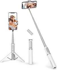ATUMTEK 3 az 1-ben Bluetooth selfie bot állvánnyal - fehér 1