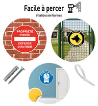 AUA SIGNALETIQUE Parkolási Tilalom Tábla 200mm PVC Fenntartott Hely Jelzés 3