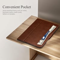 AUAUA iPad Air 11/10.9 Tok M3/M2/5/4 Generációhoz - Ceruza Tartóval, Zsebbel, Állvánnyal, Mágneses Zárral, Auto Alvás/Ébresztés Funkcióval,  3