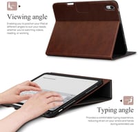 AUAUA iPad Air 11/10.9 Tok M3/M2/5/4 Generációhoz - Ceruza Tartóval, Zsebbel, Állvánnyal, Mágneses Zárral, Auto Alvás/Ébresztés Funkcióval,  4