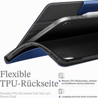 Husă AUAUA pentru iPad Air 13 inchi M3 M2 2025 2024 cu suport pentru creion, buzunar, unghiuri de vizualizare multiple, închidere magnetică, funcție auto sleep/wake, negru 8