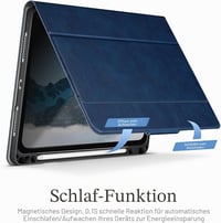 Husă AUAUA pentru iPad Air 13 inchi M3 M2 2025 2024 cu suport pentru creion, buzunar, unghiuri de vizualizare multiple, închidere magnetică, funcție auto sleep/wake, negru 9