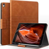 AUAUA iPad Air 3 2019/iPad Pro 10.5 Tok Apple Pencil Tartóval - PU Bőr Védőtok Automatikus Alvás/Ébresztés Funkcióval, Narancsbarna 1
