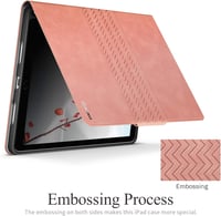 AUAUA iPad Air 3 2019/iPad Pro 10.5 Tok Apple Pencil Tartóval - PU Bőr Védőtok Automatikus Alvás/Ébresztés Funkcióval, Narancsbarna 4