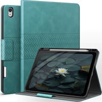 AUAUA iPad Air Tok 10.9-11" - Zöld PU Bőr Védőtok Apple Pencil Tartóval, Automatikus Alvás/Ébresztés Funkcióval, 4-5. Generációs Modellekhez 1